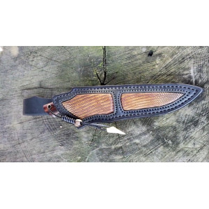 ФУЛТАНГ ексклюзивний ніж ручної роботи майстра Василя Дячика, замовити купити в Україні (Сталь - нержавіючий Дамаск). Photo 2